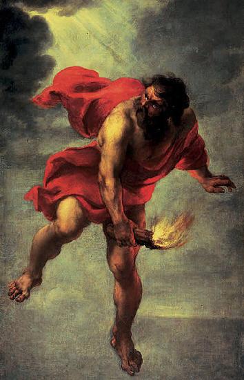 Jan Cossiers Prometheus Carrying Fire Spain oil painting art